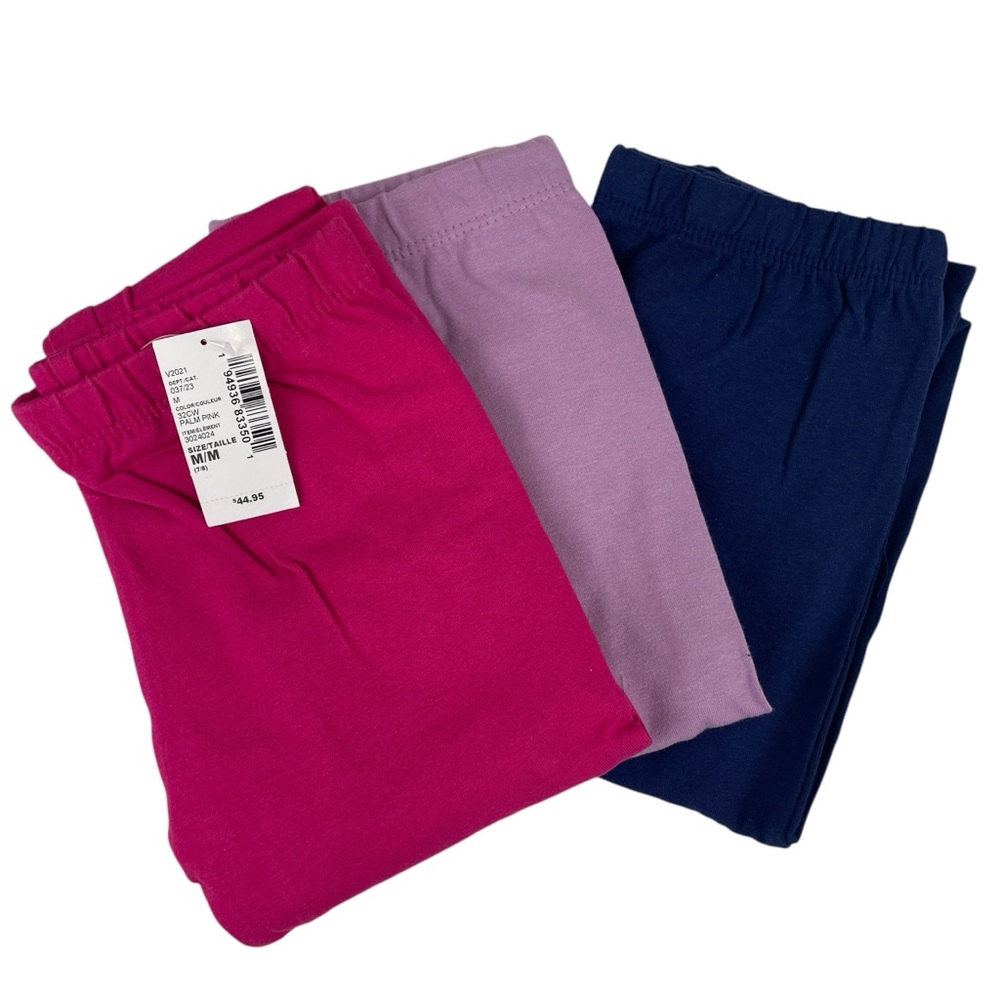 Children's Place Girls Set of 3 Full Length Leggings Size M (7/8)